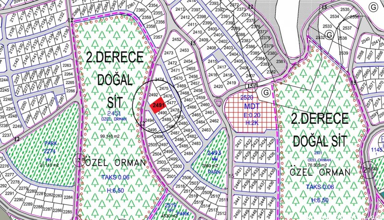 RİVA'DA 694 m² DENİZ VE ORMAN MANZARALI İMARLI ARSA