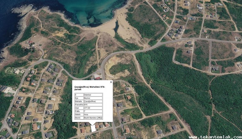 RİVA'DA DENİZ MANZARALI İMARLI KELEPİR ARSA 976