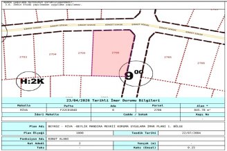 RİVADA DENİZ MANZARALI 841 m² ARSA | 473 m² VİLLA POTANSİYELİ