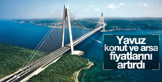 3. Köprü Riva da arsa ve konut fiyatlarını artırdı