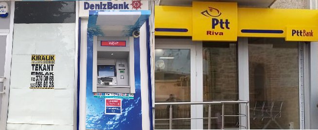 Riva'da Deniz Bank ATM ve PTT Şubesi Açıldı.